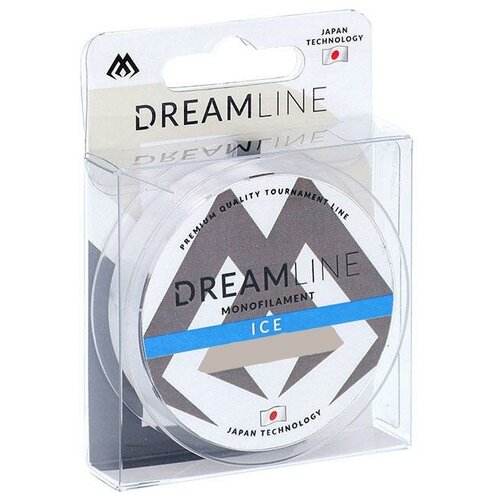 Монофильная леска MIKADO Dreamline Ice d=0.18 мм, 60 м, 4.79 кг, прозрачный, 1 шт.