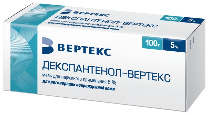 Декспантенол мазь д/нар. прим., 5%, 100 г