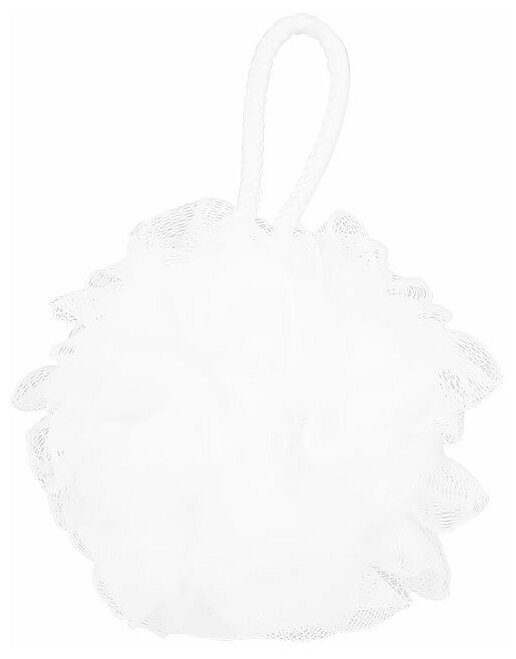 Мочалка-шар для тела DECO. синтетическая (white)