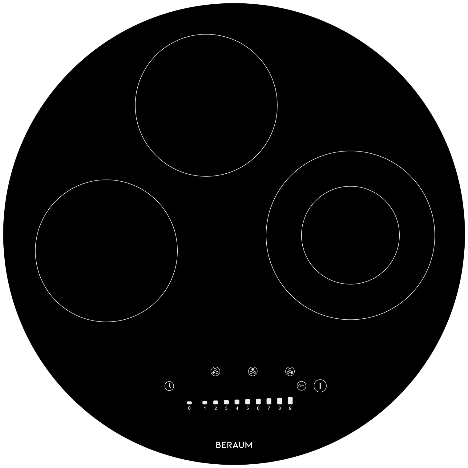 Электрическая варочная панель Beraum HE-3C001