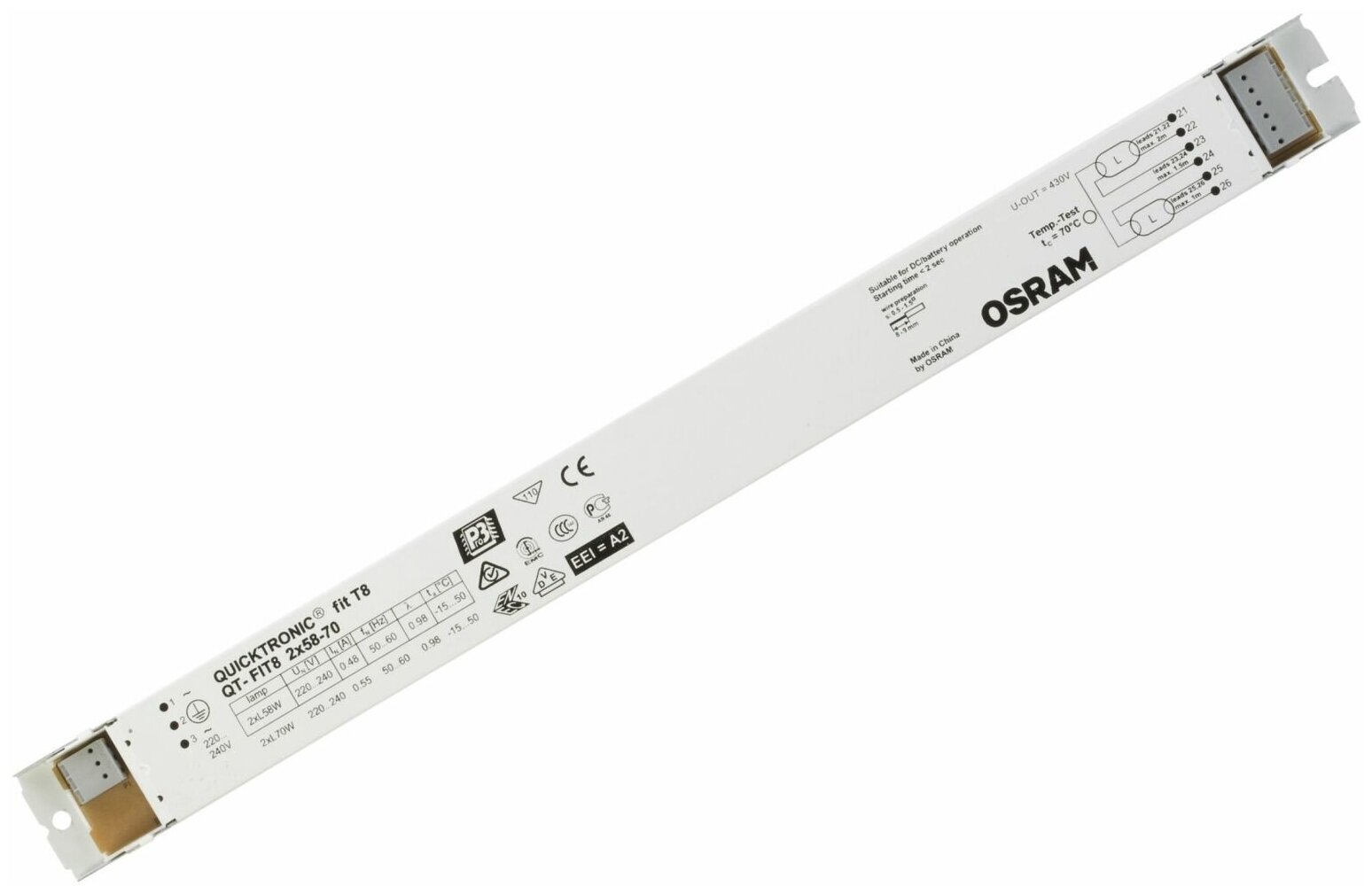 Электронный ПРА для люминесцентных ламп OSRAM QT-FIT8 2X36