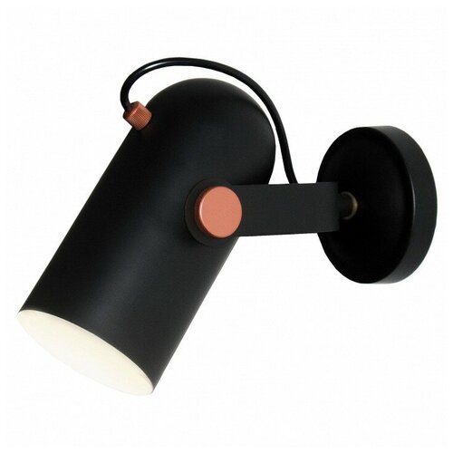 фото Бра h - 12см, s - 9, плафон - черный, арматура - черный, класс - i, ip -20, стиль - техно favourite