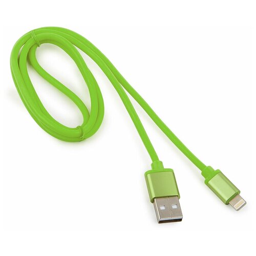 USB Lightning кабель Cablexpert CC-S-APUSB01Gn-1M кабель gembird cablexpert silver series usb lightning 3m white cc s apusb01w 3m