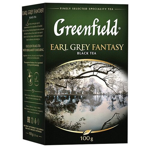 Чай черный крупнолистовой Гринфилд эрл грей фэнтези Greenfield Earl Grey Fantasy, с ароматом цитрусовых, бергамота, с лепестками василька и календулы, 14 шт по 100 г