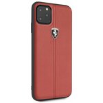 Чехол Ferrari для iPhone 11 Pro Max Heritage W Hard Leather Red - изображение