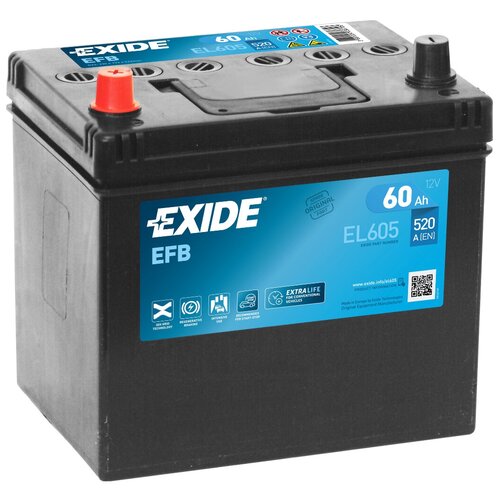 Аккумулятор Exide EL605 EFB Start-Stop 60 Ач прям. пол.