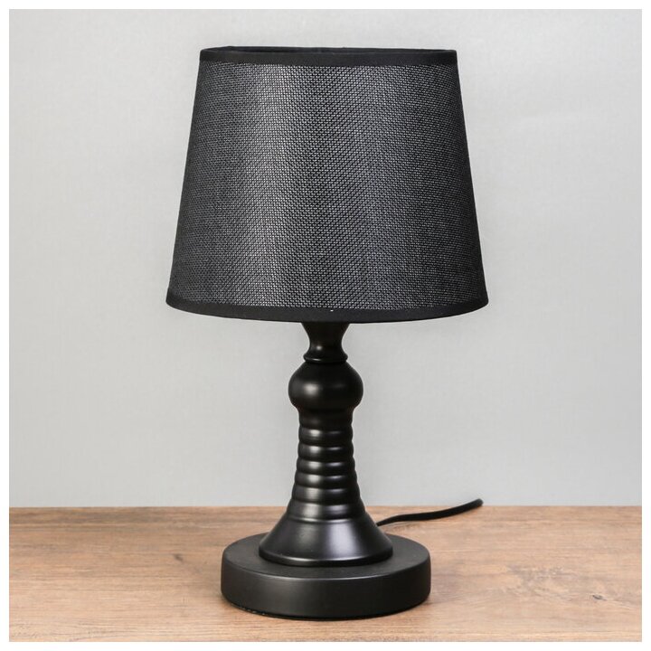фото Лампа настольная Е27 25W 220В "Турон черная" 31х19х19 см