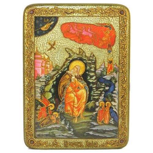 Икона аналойная Пророк Илия Фесфитянин на мореном дубе 21*29 см 999-RTI-558-3m