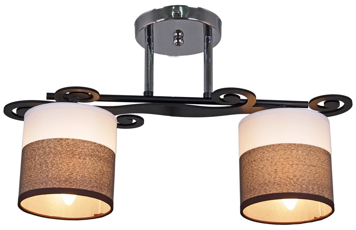 фото Люстра потолочная Reluce E27 05019-0.3-02B BK+CR