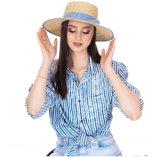 фото Шляпа соломенная женская русь модерн