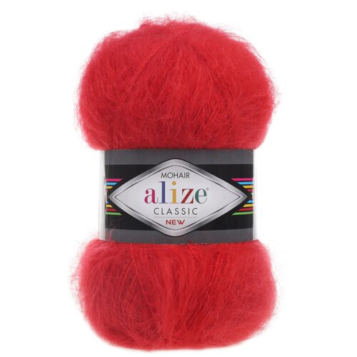 Пряжа Alize Mohair Classic (56 - Красный)