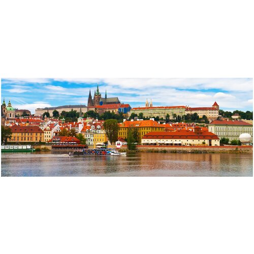 Фотообои Уютная стена Панорама Праги. Чехия 690х270 см Бесшовные Премиум (единым полотном) фотообои уютная стена панорама мальдив 930х270 см бесшовные премиум единым полотном