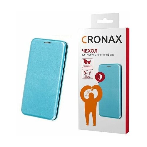 Чехол-книжка CRONAX экокожа + силикон для Xiaomi Mi 10T и Mi 10T Pro (Сяоми Ми 10Т и Ксиаоми Ми 10Т Про), голубой