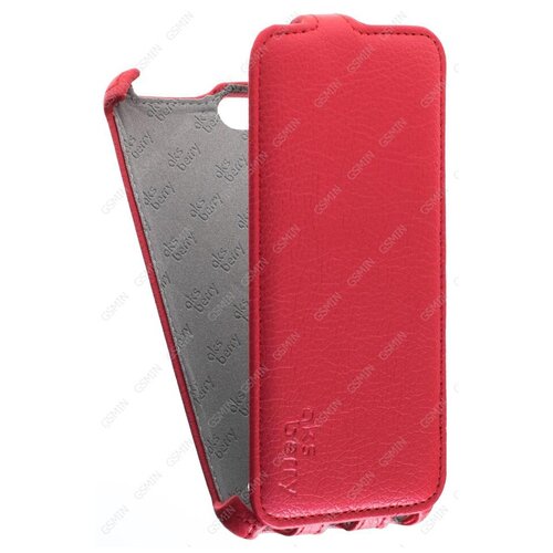 Кожаный чехол для Lenovo Vibe C (A2020) Aksberry Protective Flip Case (Красный) тачскрин для lenovo a2020 vibe c белый
