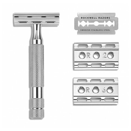 Бритва т-образная Rockwell 6C - White Chrome