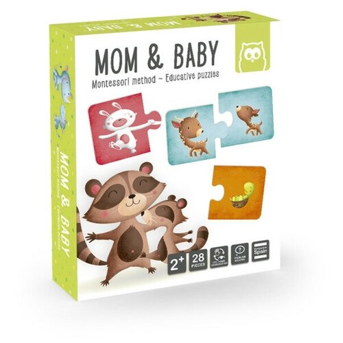 Обучающая головоломка-пазл Мама и ребенок