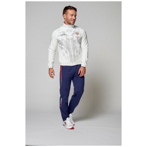 фото Костюм forward, олимпийка и брюки, силуэт полуприлегающий, подкладка, размер xl, белый