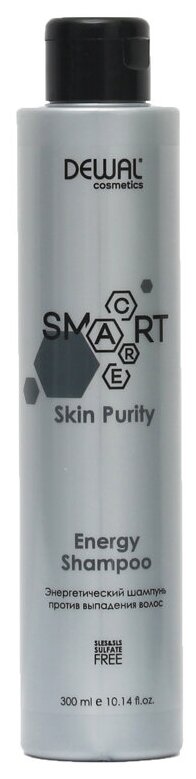 Шампунь энергетический против выпадения волос SMART CARE Skin Purity Energy Shampoo, 300 мл DEWAL Cosmetics MR-DCB20306