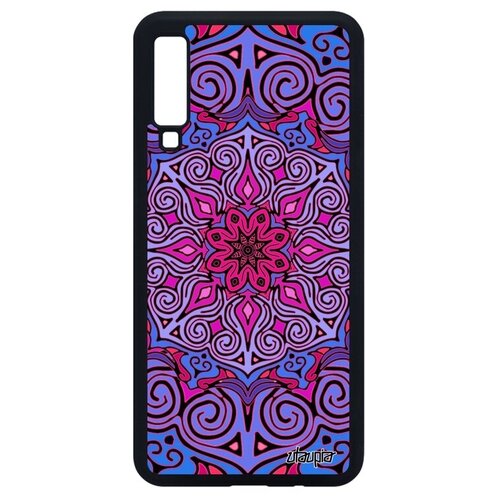 фото Противоударный чехол на смартфон // samsung galaxy a7 2018 // "мандала" антистресс радуга, utaupia, фуксия