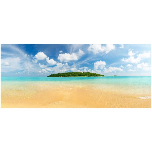 Фотообои Уютная стена Панорама тропического острова 630х270 см Бесшовные Премиум (единым полотном)