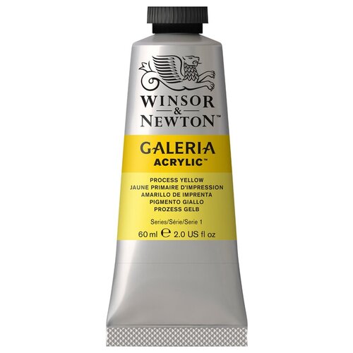 Winsor & Newton Краска акриловая художественная Galeria, 3 шт., желтый триадный (обработанный) краска акриловая художественная 1 цвет 45 мл цвет желтый темный таир