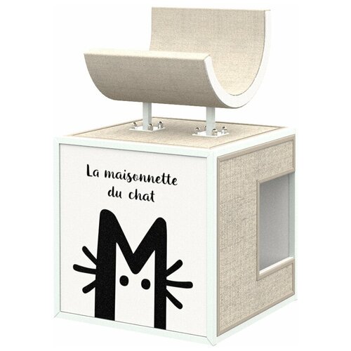 Домик для кошки с когтеточкой и лежанкой Maisonnette 