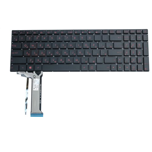 Клавиатура для Asus N751J Красные буквы pn NSK-UPPBQ 0R AEBK3700010 9ZN8BBQP0R 0KNB0-662BRU00 358800₽