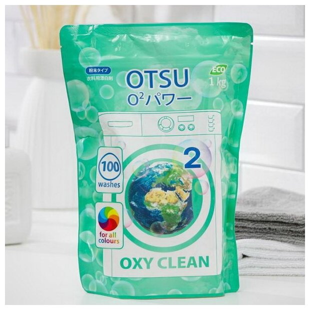 Отбеливатель OTSU Кислородный Oxy Clean, 1 кг. универсальное