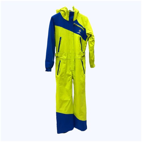 фото Комбинезон snow headquarter, зимний, карманы, капюшон, мембранный, утепленный, водонепроницаемый, размер xl, желтый