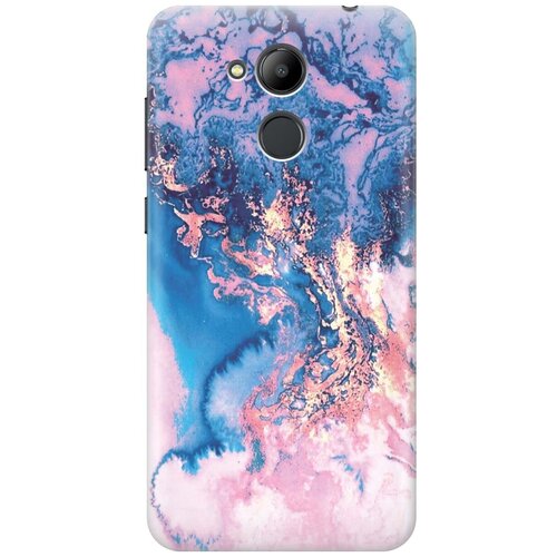 фото Gosso ультратонкий силиконовый чехол-накладка для honor 6c pro с принтом "blue marble"