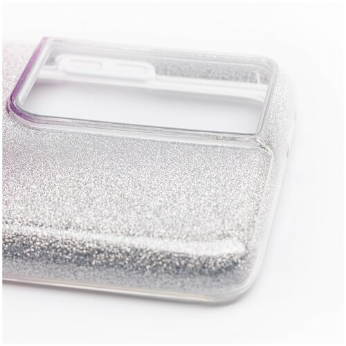 фото Чехол-накладка sc097 gradient для samsung galaxy s21 ultra (g998b) (серебристо-фиолетовая) без бренда