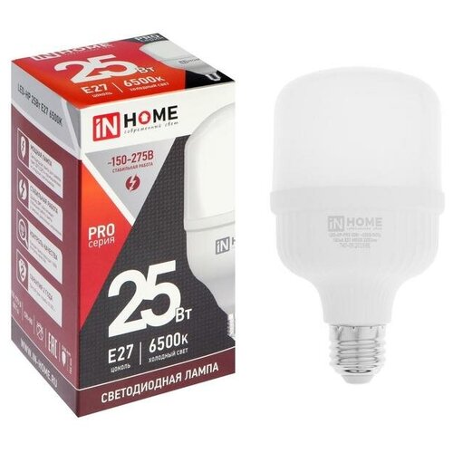 фото Лампа светодиодная in home led-hp-pro, е27, 25 вт, 230 в, 6500 к, 2250 лм 5237493