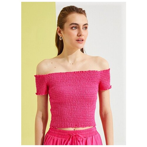 фото Блузка-топ koton women, 1yak13325ek, цвет: orange, размер: s