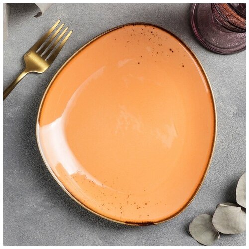 Блюдо для подачи Magistro «Церера», 20×18 см, цвет оранжевый