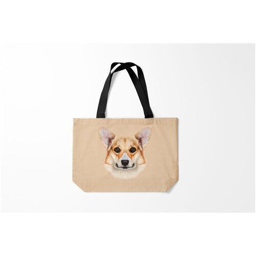 фото Сумка-шоппер / 46х35 см / собаки / вельш корги pembroke burnettie
