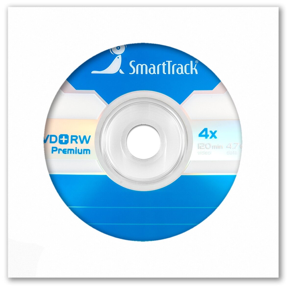 Перезаписываемый диск SmartTrack DVD+RW 4,7Gb 4x в бумажном конверте с окном, 1 шт.