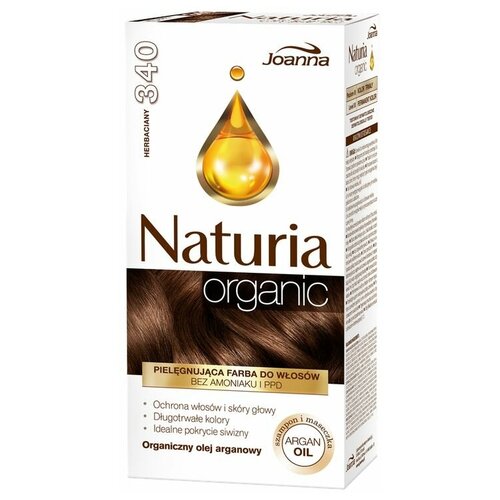 Joanna Naturia Organic, крем-краска для волос, 340 - Чайный