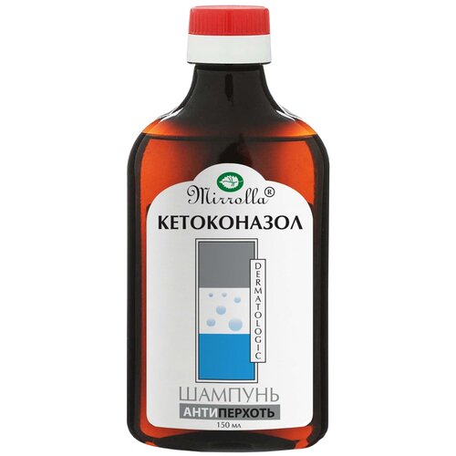 шампунь от перхоти mirrolla с кетоконазолом 150 мл Mirrolla шампунь Против перхоти с кетоконазолом, 150 мл