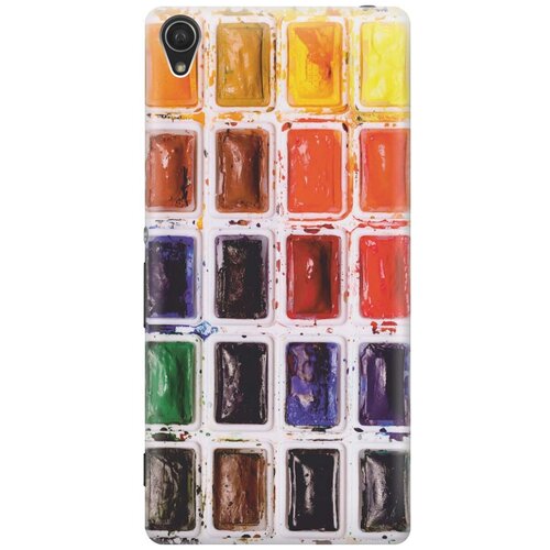 фото Силиконовый чехол на sony xperia z3 / сони иксперия зет 3 с принтом "палитра красок" gosso