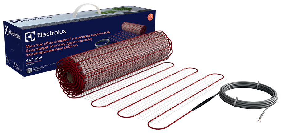 Мат нагревательный ELECTROLUX EEM 2-150-2 (комплект теплого пола с терморегулятором) - фотография № 1