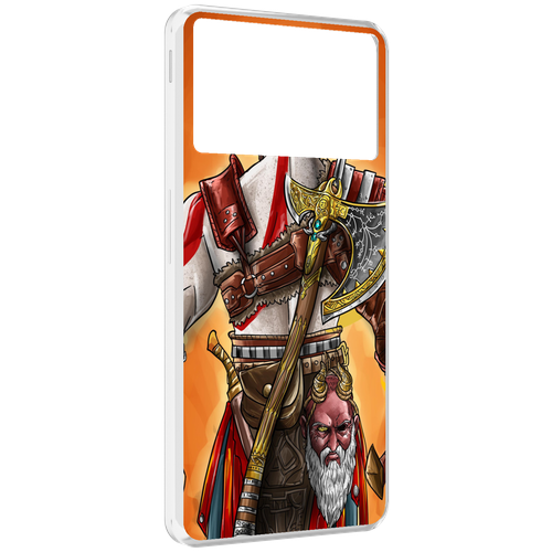 Чехол MyPads God of War для ZTE Nubia Z40S Pro задняя-панель-накладка-бампер чехол mypads god of war кратос атрей для zte nubia z40s pro задняя панель накладка бампер