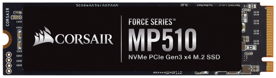 SSD диск Corsair MP510 M.2 2280 960 Гб PCI-E 3.0 x4 NVMe 1.3 3D NAND TLC (CSSD-F960GBMP510B)