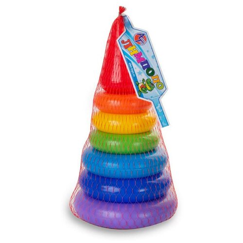 Развивающая игрушка Алекс Тойз Пирамидка Лимпопо маленькая 13*13*25 см