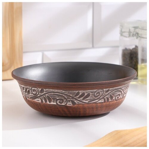 Тарелка глубокая 0,55 л, 5х16х16 см, ангоб (1шт.)