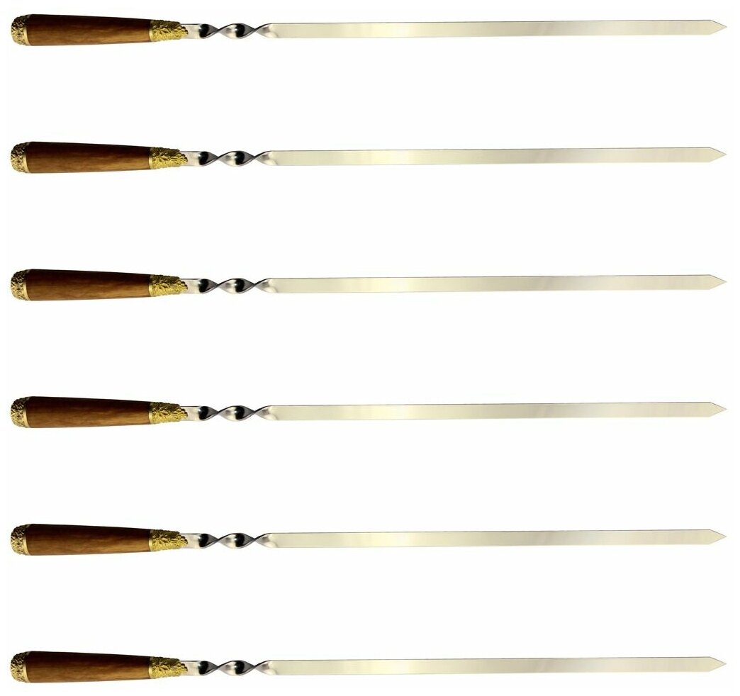 Шампуры с деревянной ручкой - фотография № 3