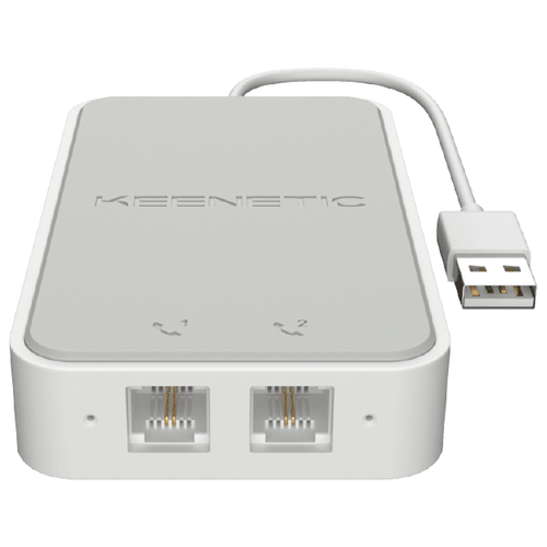 Keenetic Linear (KN-3110) USB-адаптер для двух аналоговых телефонов wifi адаптер keenetic plus dect