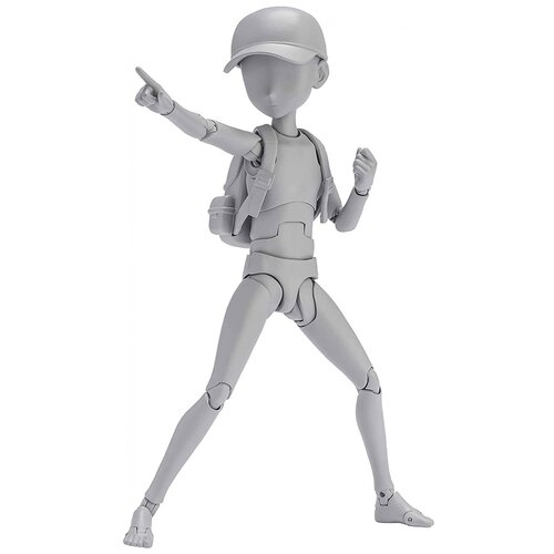 Фигурка Tamashii Nations S.H. Figuarts Body Kun - Ken Sugimori - Edition Dx Set (Gray Color Ver.) 621023