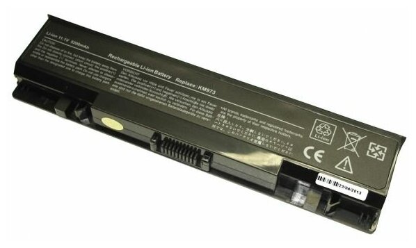 Аккумуляторная батарея (аккумулятор) KM973 для ноутбука Dell Studio 1735 1736 1737 11.1V 4400mAh черный