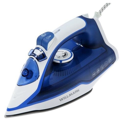 Утюг WILLMARK SI-2267CB 2200 Вт антипригарная подошва 20 гмин 210 мл сине-белый 287400₽