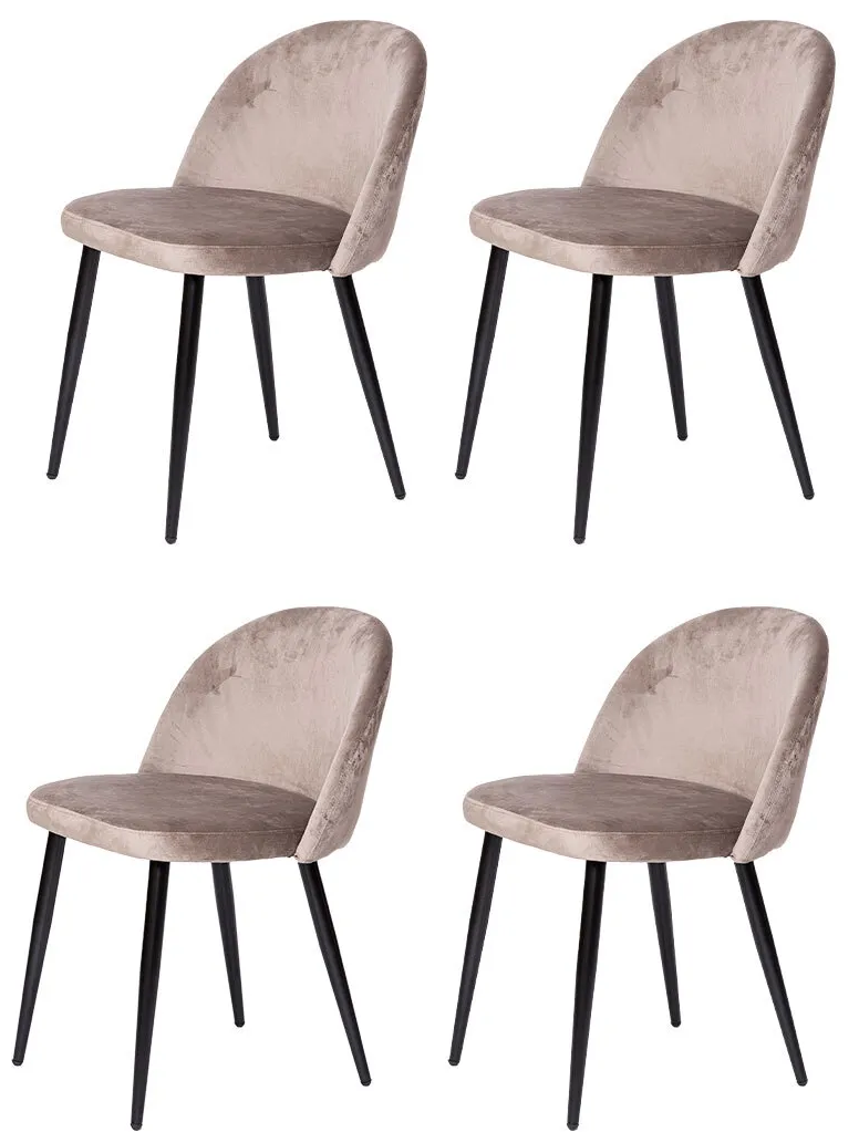Комплект из четырех стульев UDC - 7003, темно-бежевый (G062-13) - фотография № 1